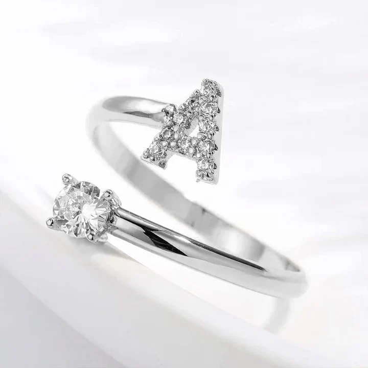 Zirkonia Buchstaben Ring - Image 4