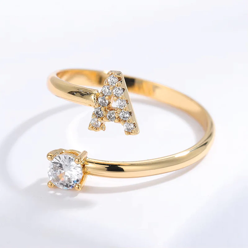 Zirkonia Buchstaben Ring - Image 9