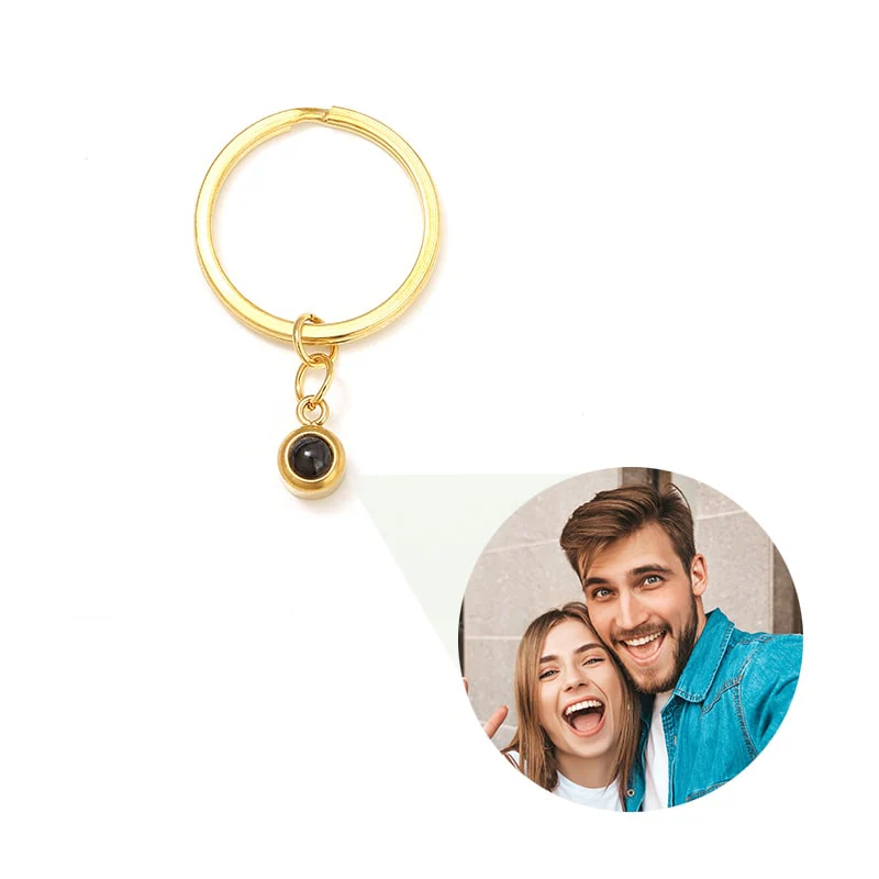 Personalisierter Kreis Foto Schlüsselanhänger - Image 7