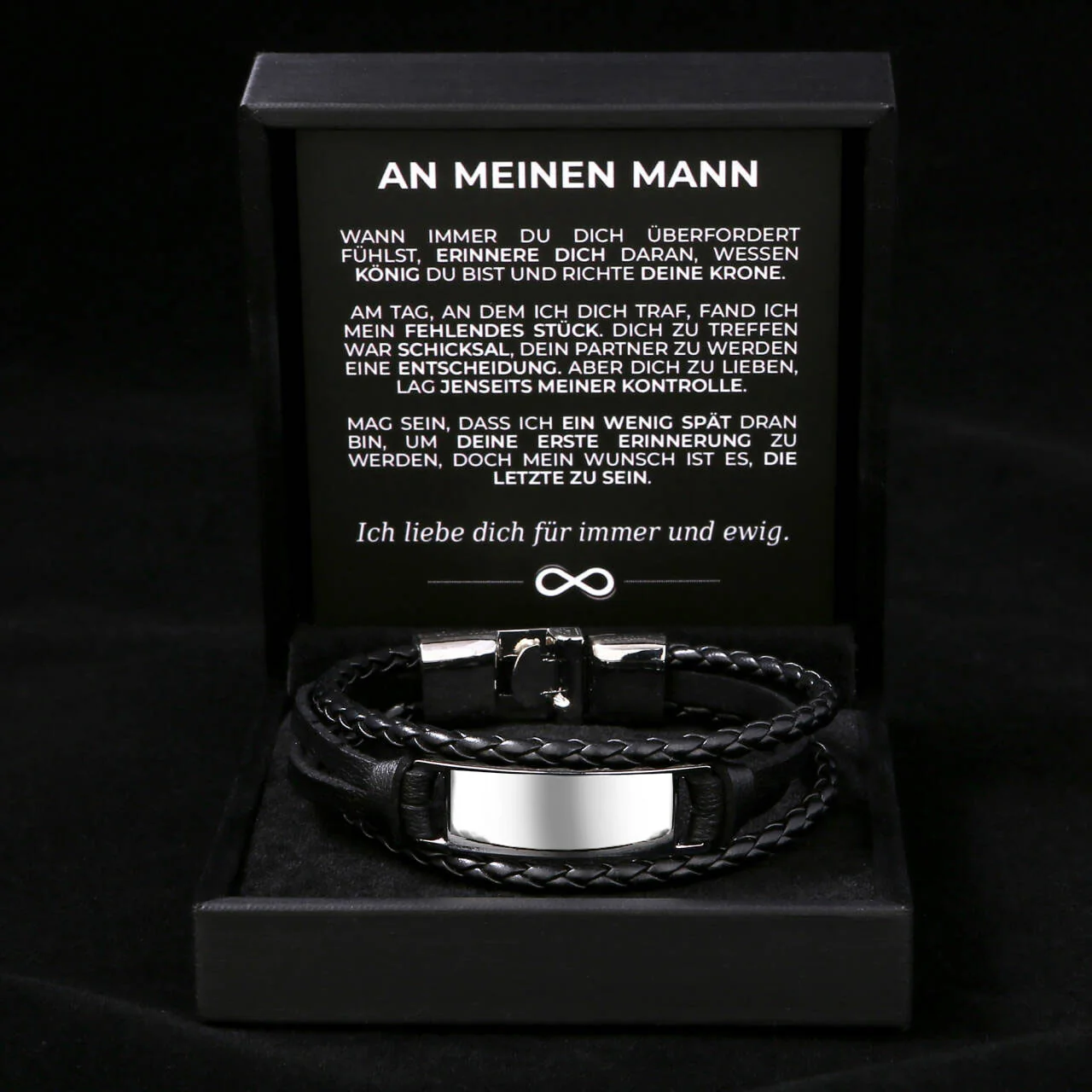Personalisiertes Armband mit Ankerverschluss - An meinen Mann - Image 14