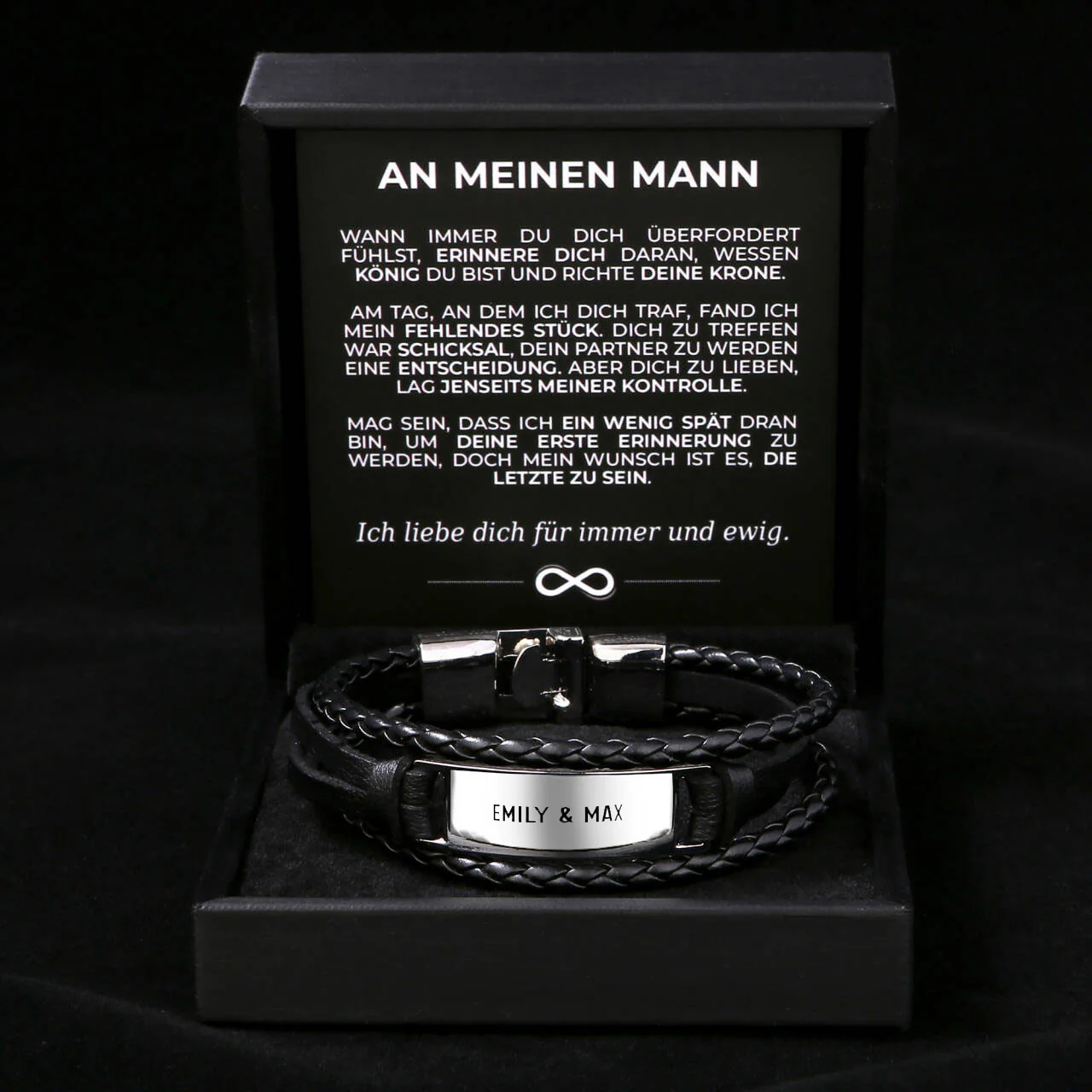 Personalisiertes Armband mit Ankerverschluss - An meinen Mann - Image 15