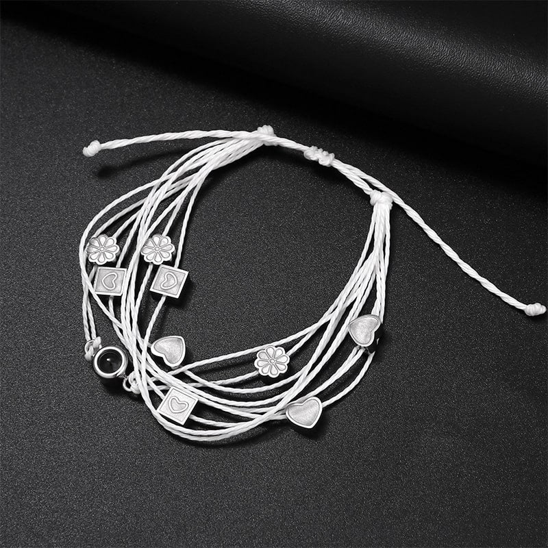 Personalisiertes Fotoarmband mit Liebesanhängern - Image 4