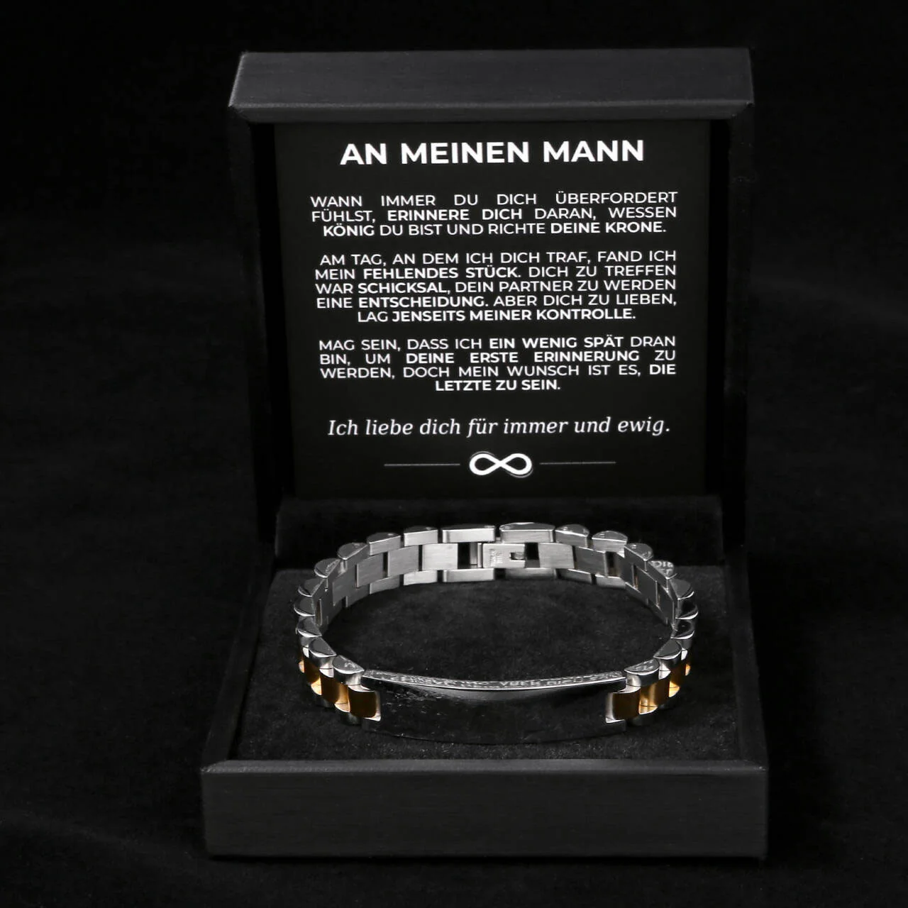Personalisiertes Gliederarmband Armband - "An meinen Mann" - Image 21
