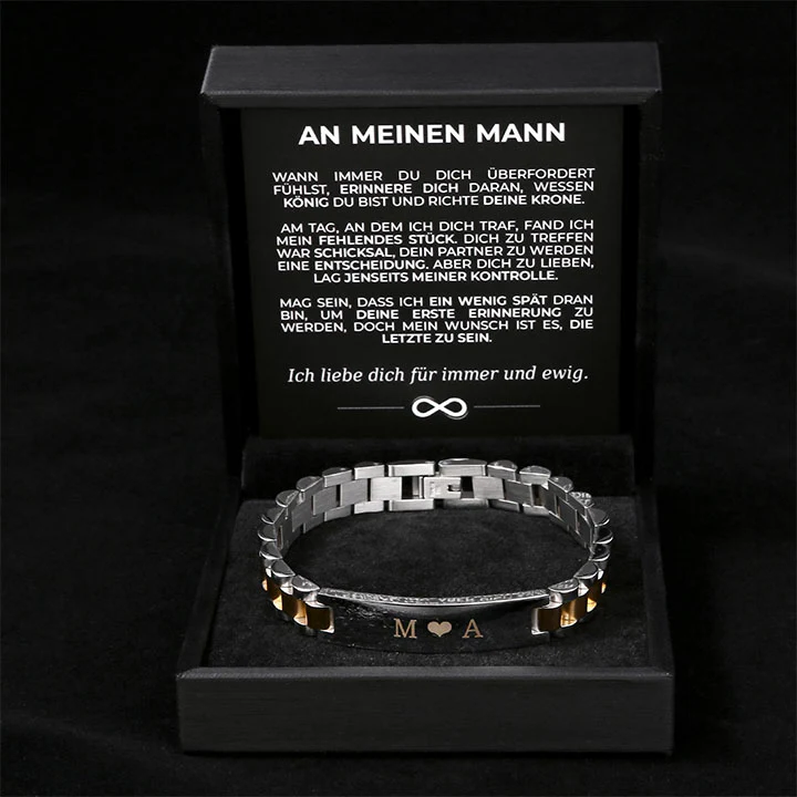Personalisiertes Gliederarmband Armband - "An meinen Mann" - Image 3