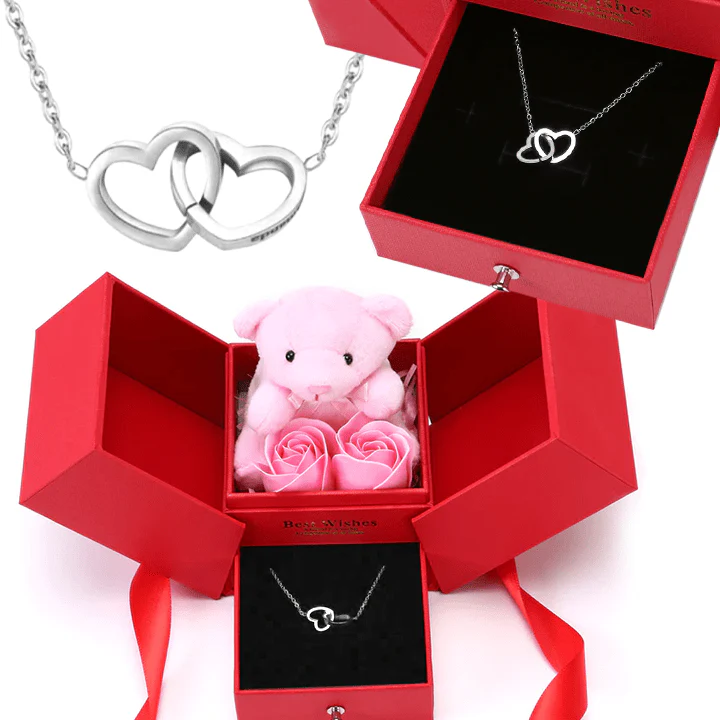 Rosenbär Box - Gravierte Halskette & ewige Rosen - Image 10
