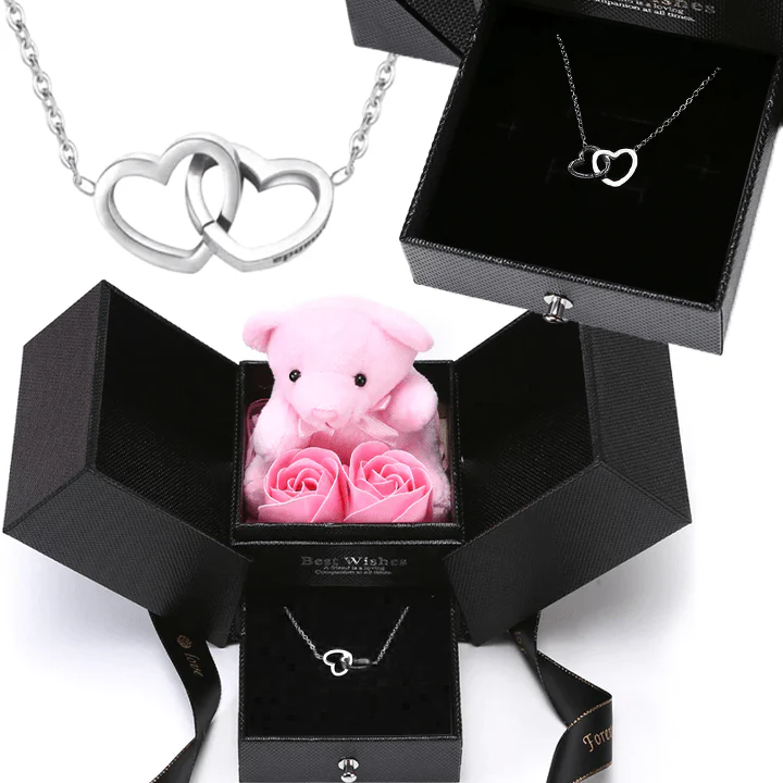 Rosenbär Box - Gravierte Halskette & ewige Rosen - Image 12