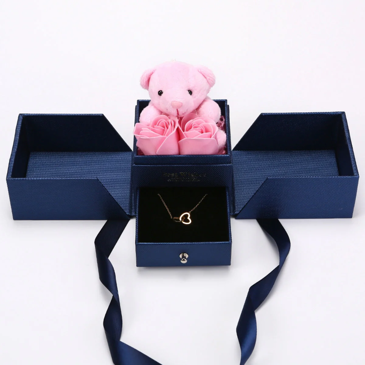 Rosenbär Box - Gravierte Halskette & ewige Rosen - Image 6