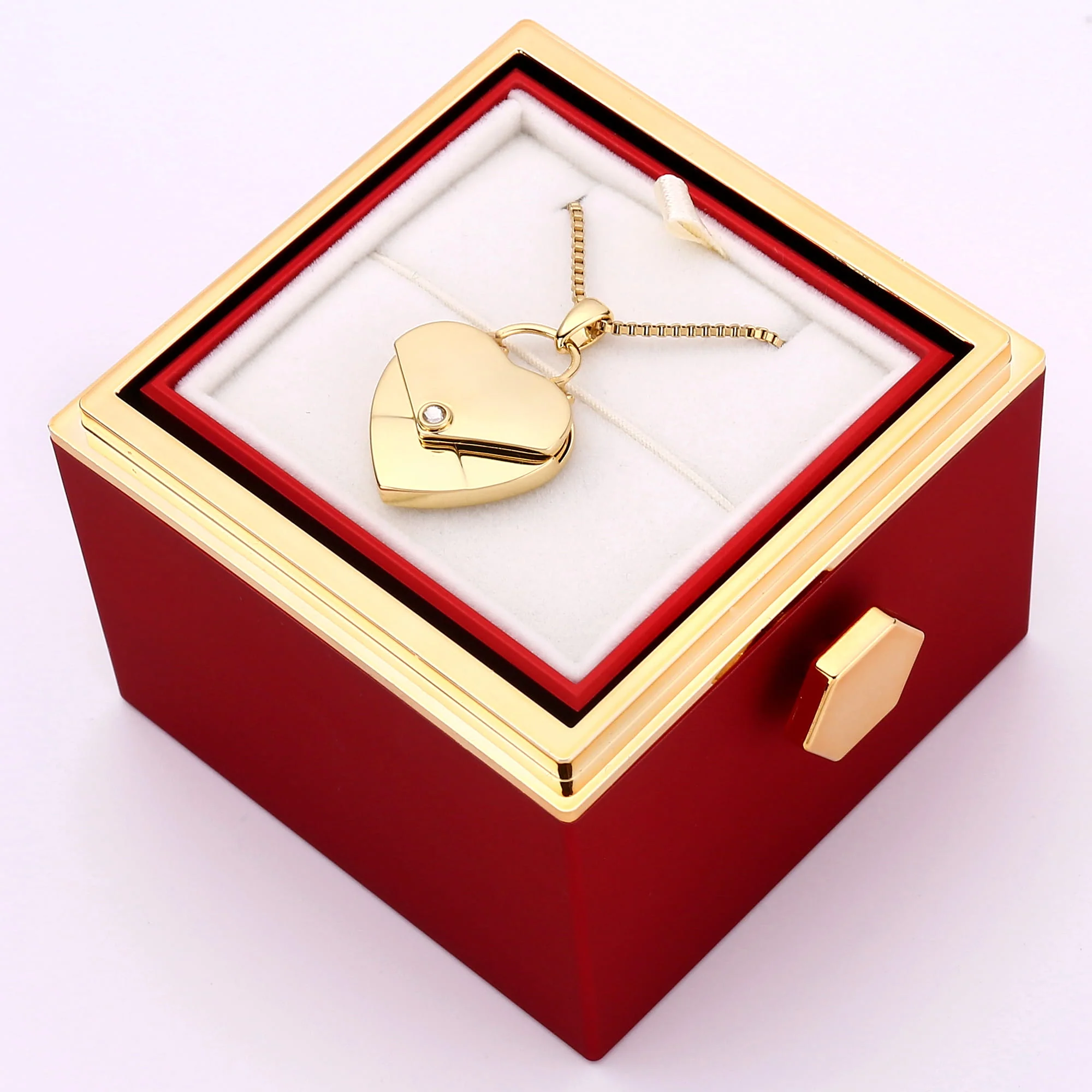 Rosenbox mit Herzkette mit Gravur - Image 20