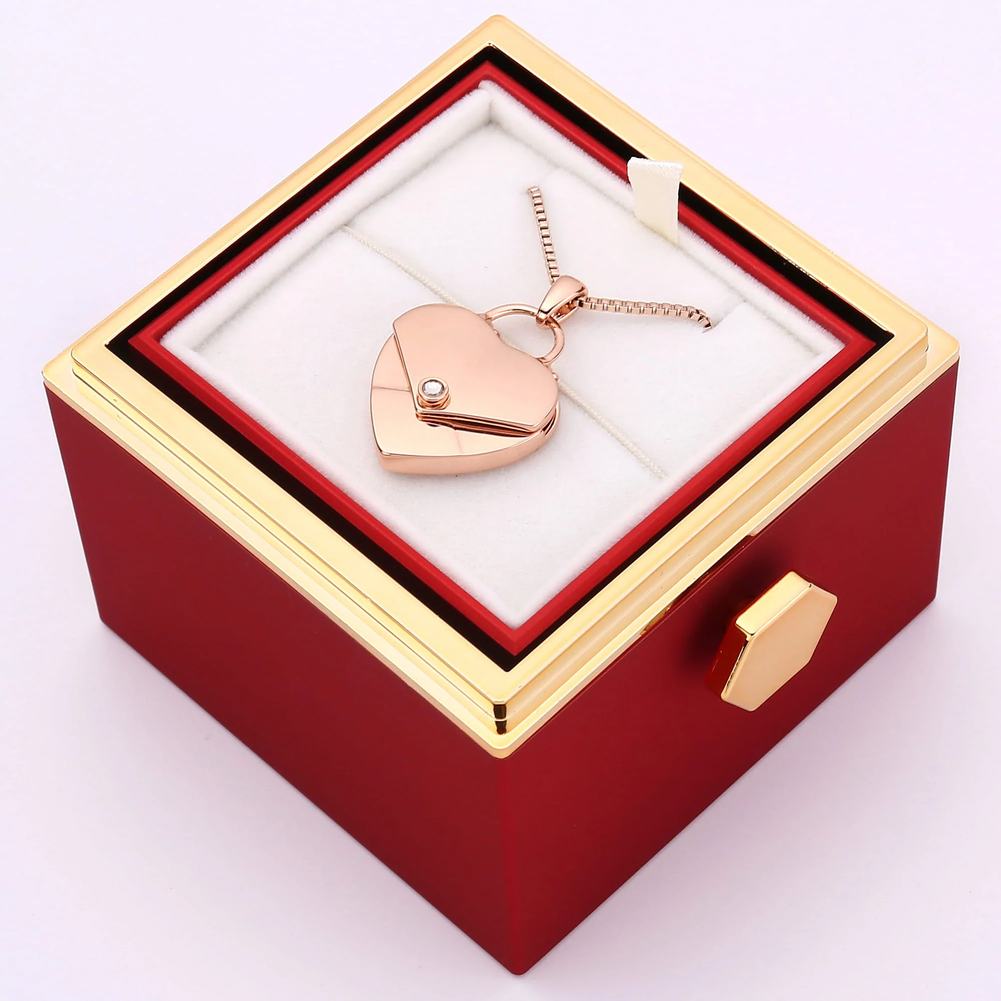 Rosenbox mit Herzkette mit Gravur - Image 22
