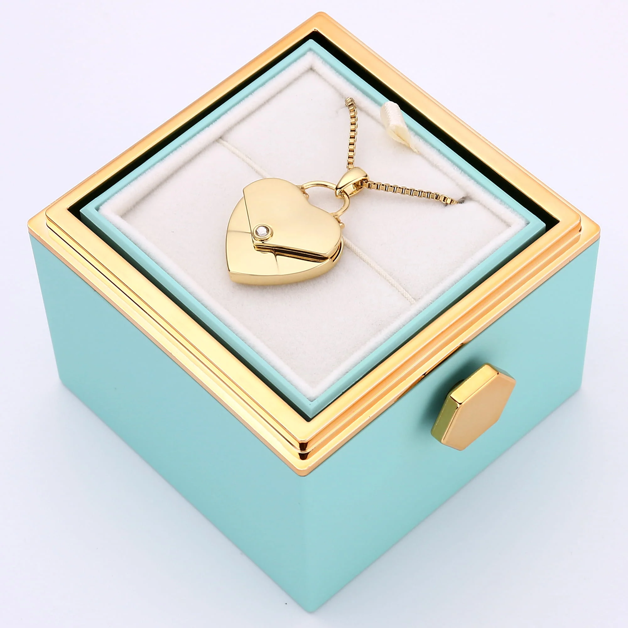 Rosenbox mit Herzkette mit Gravur - Image 23