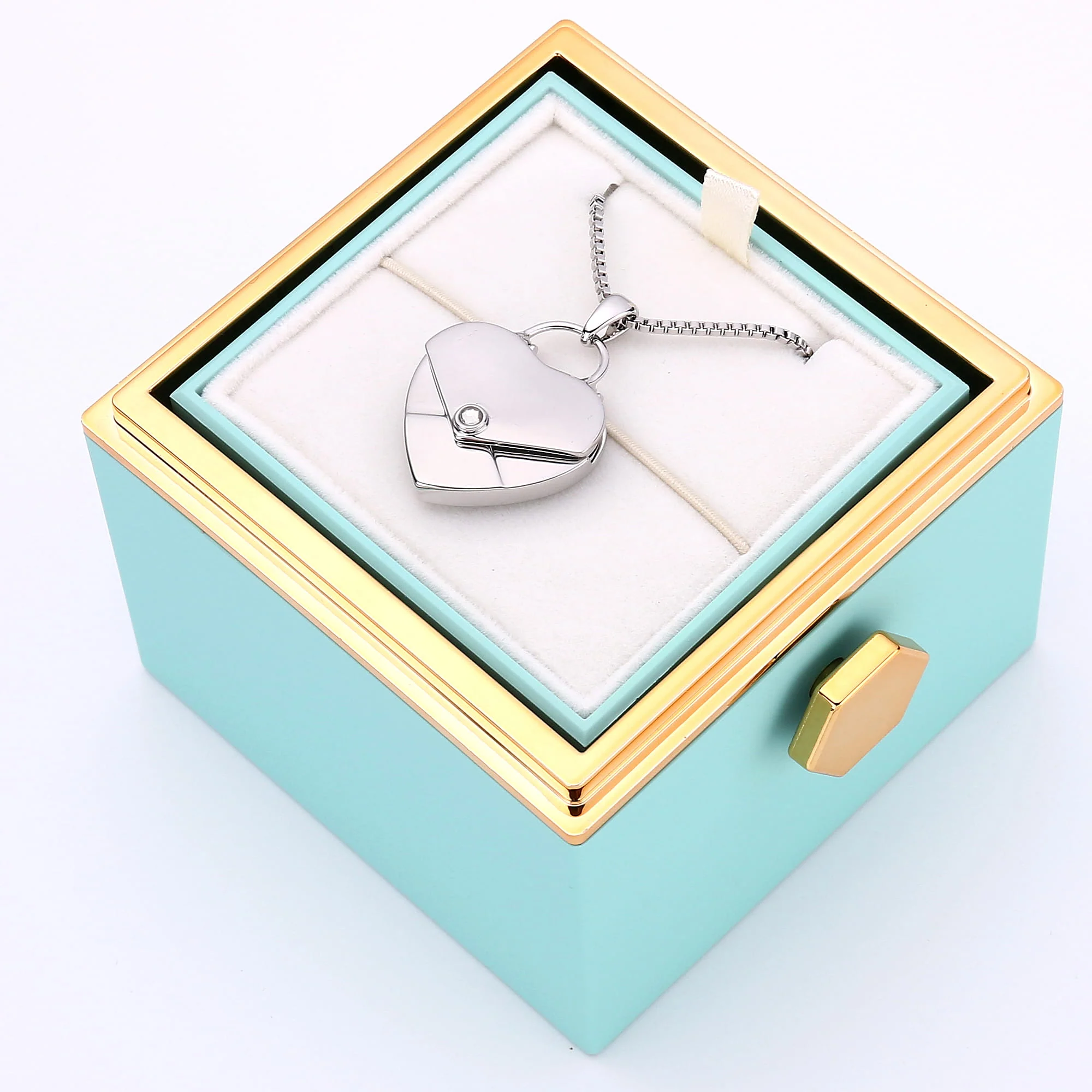 Rosenbox mit Herzkette mit Gravur - Image 24