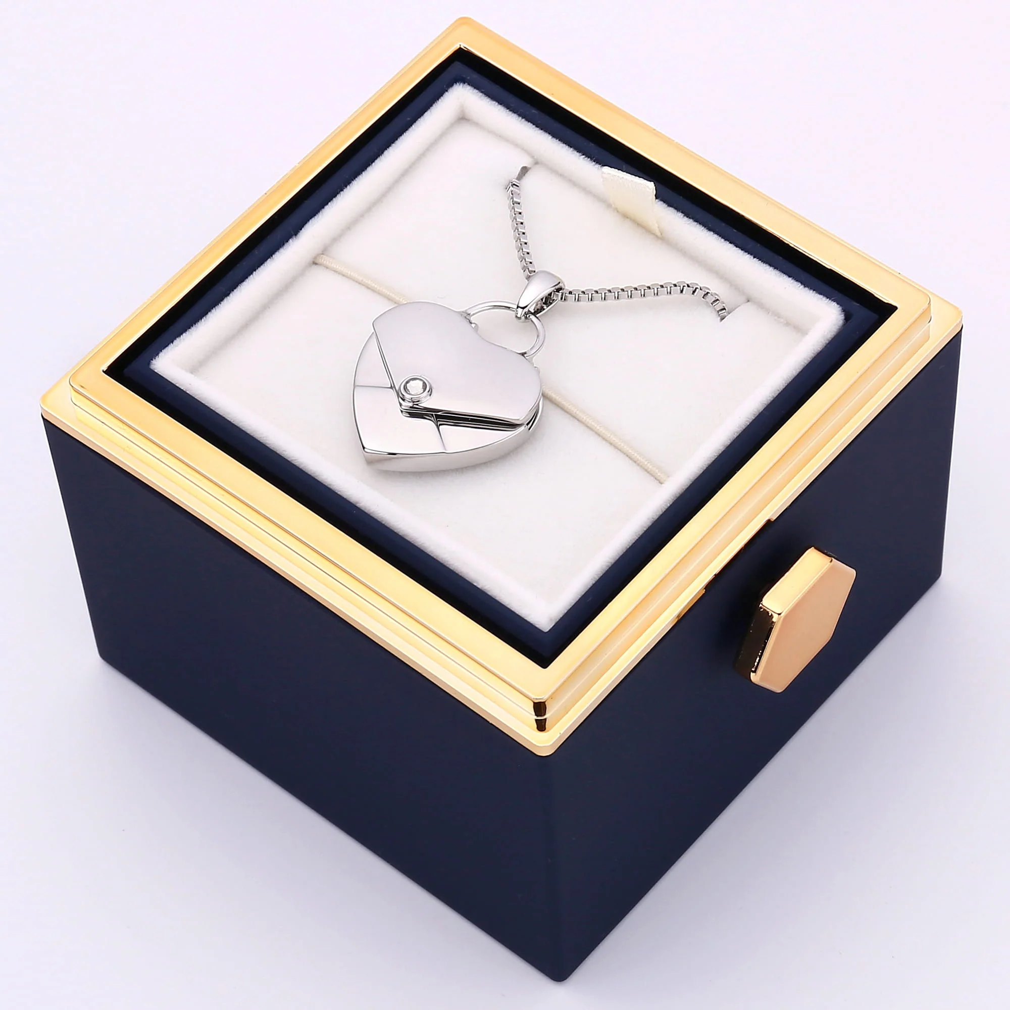 Rosenbox mit Herzkette mit Gravur - Image 30