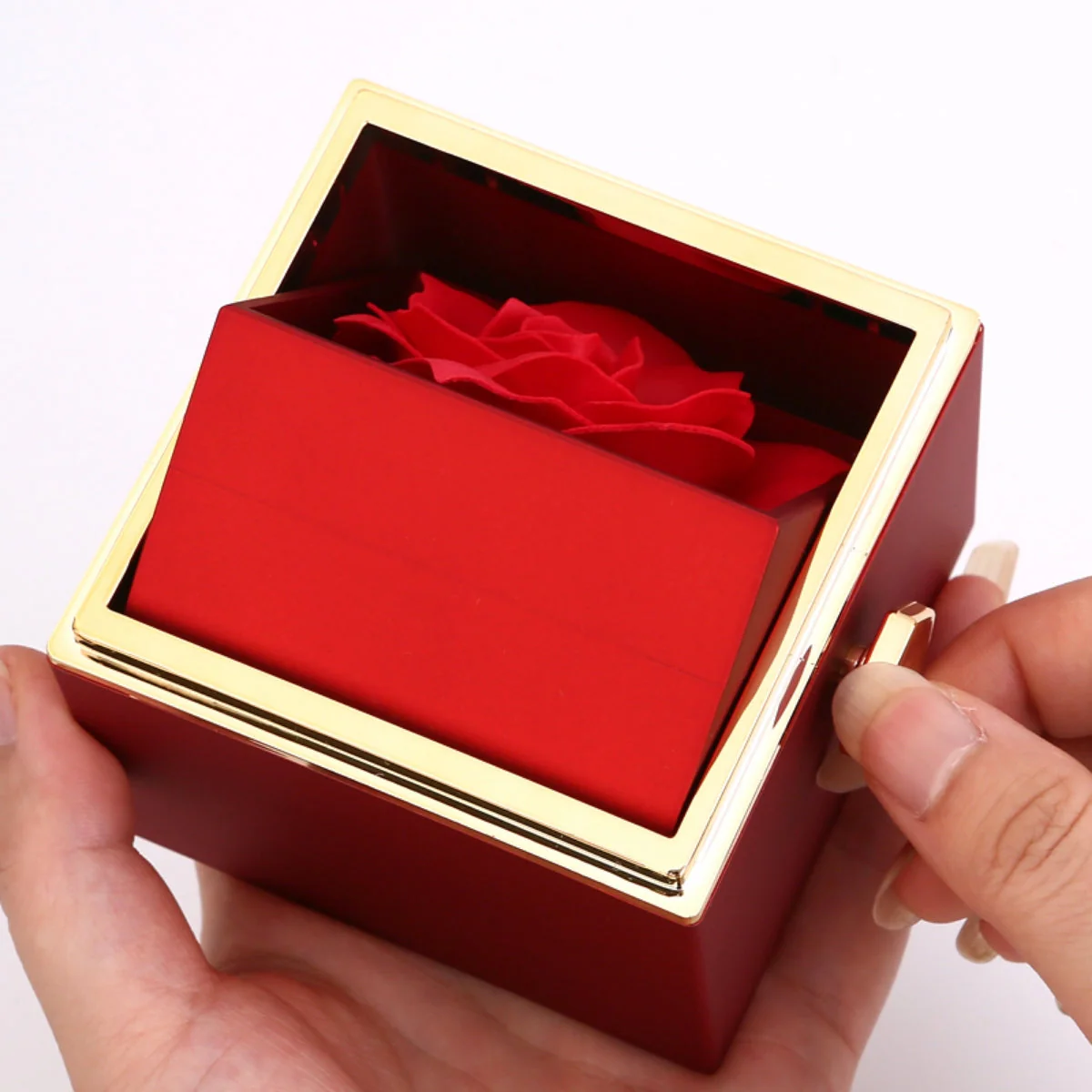 Rosenbox mit Herzkette mit Gravur - Image 6