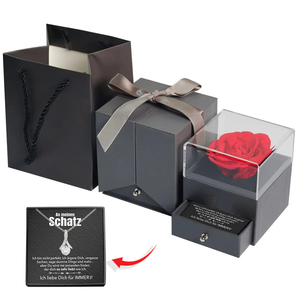 An meinen Schatz Rosenbox - Weißgold Ausführung Halskette - Image 5