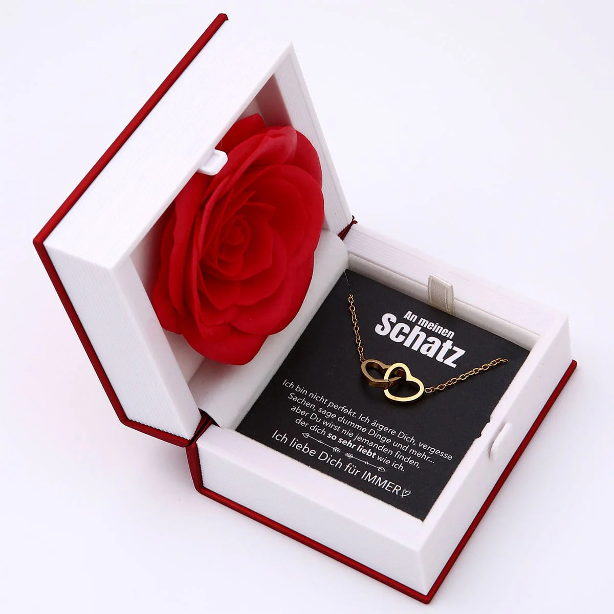 Buch Rosenbox mit Doppelherzkette - Image 2