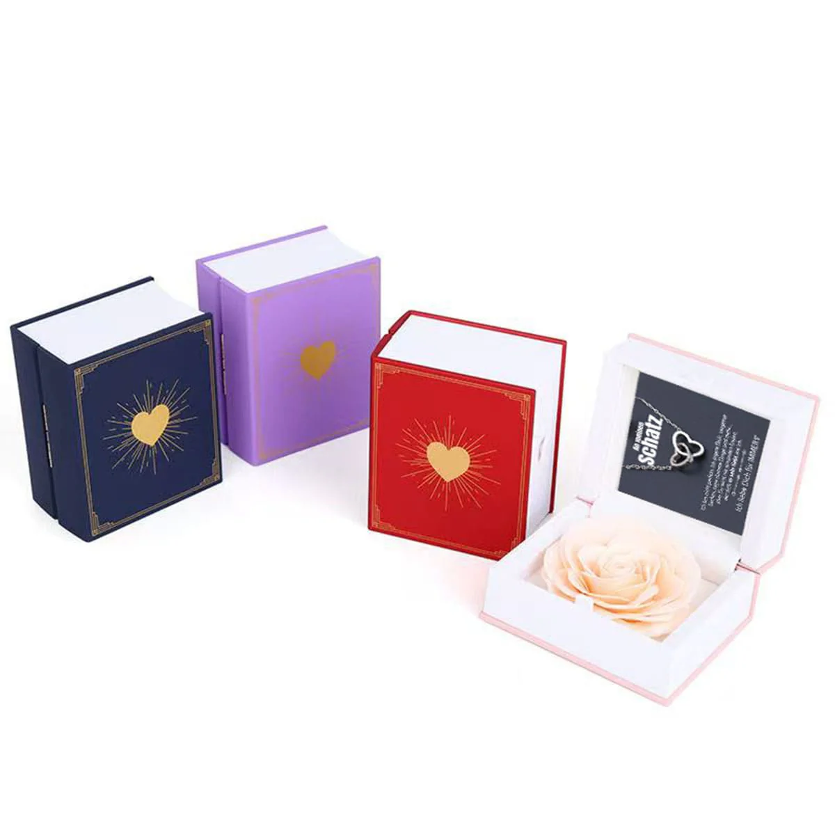 Buch Rosenbox mit Doppelherzkette - Image 23