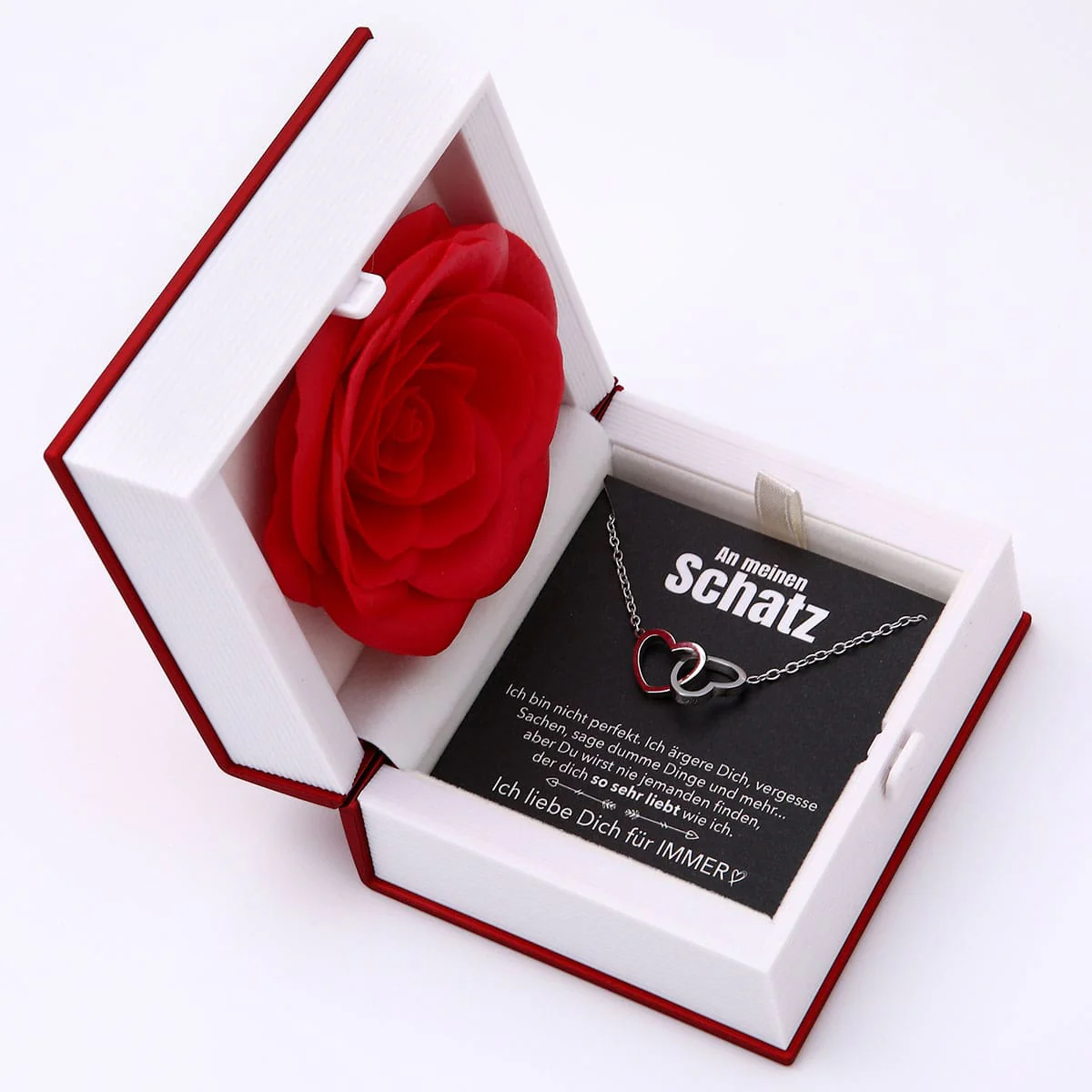 Buch Rosenbox mit Doppelherzkette - Image 27
