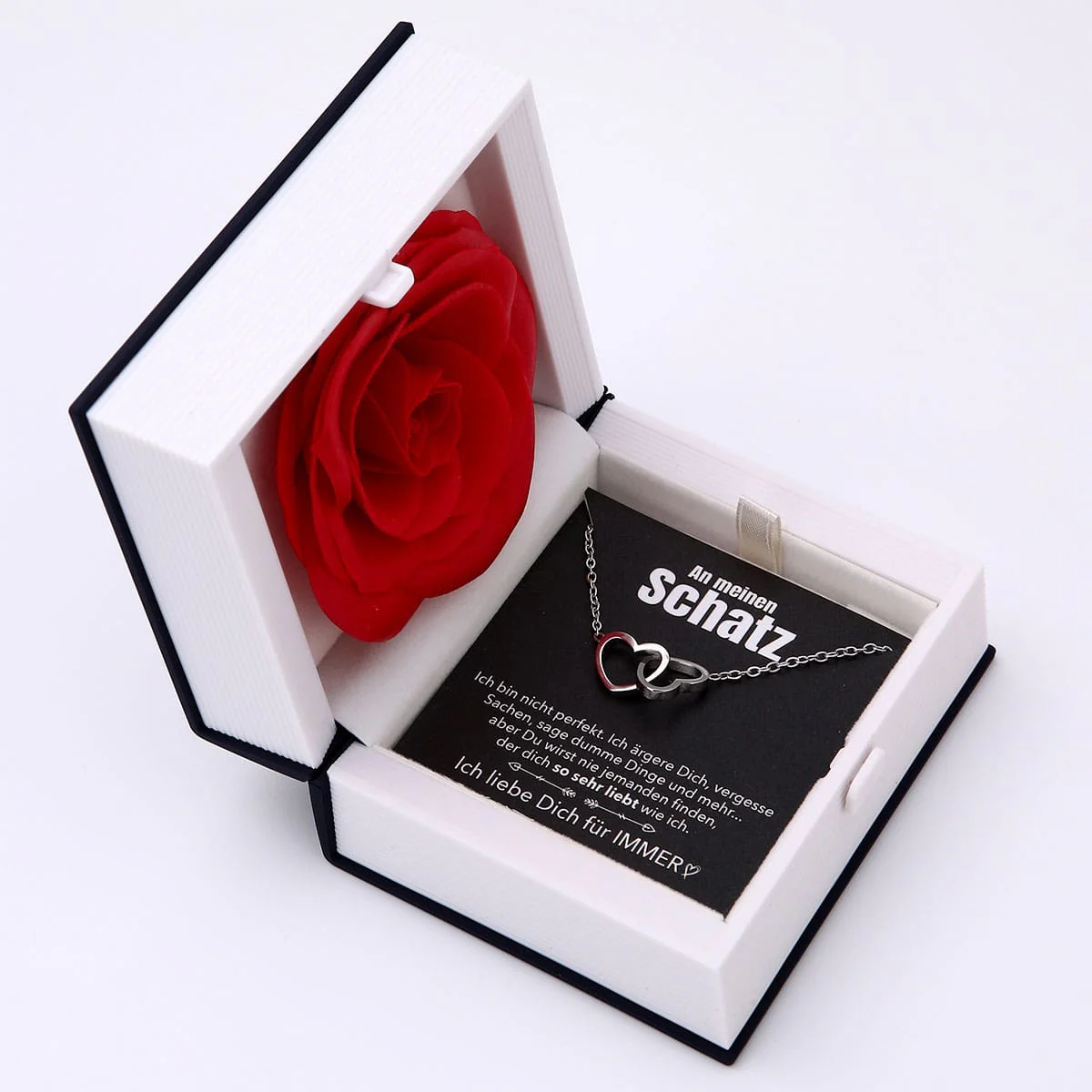 Buch Rosenbox mit Doppelherzkette - Image 33