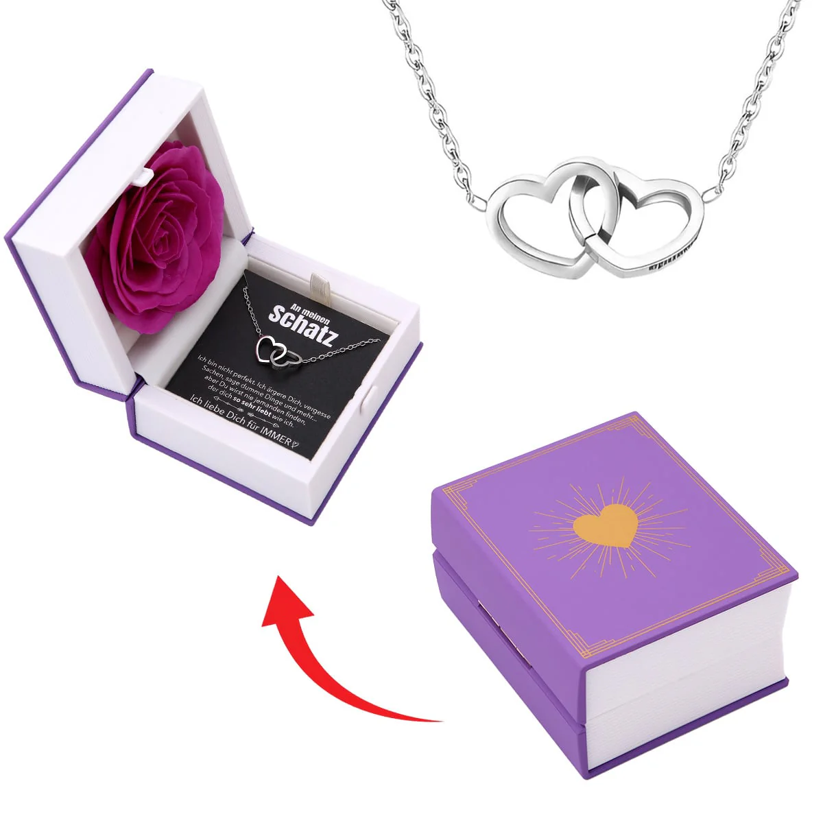 Buch Rosenbox mit Doppelherzkette - Image 8