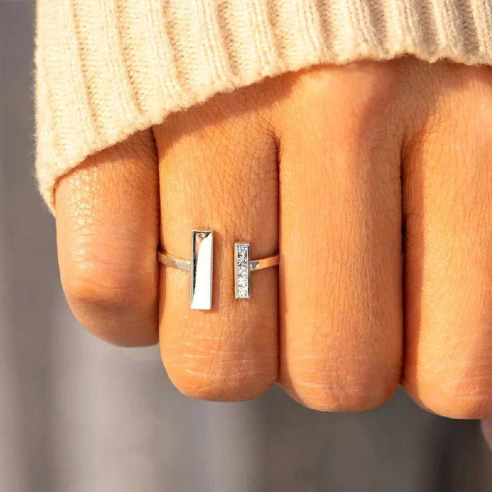 S925 Sterling Silber - "Durch Dick & Dünn" Ring - Image 2