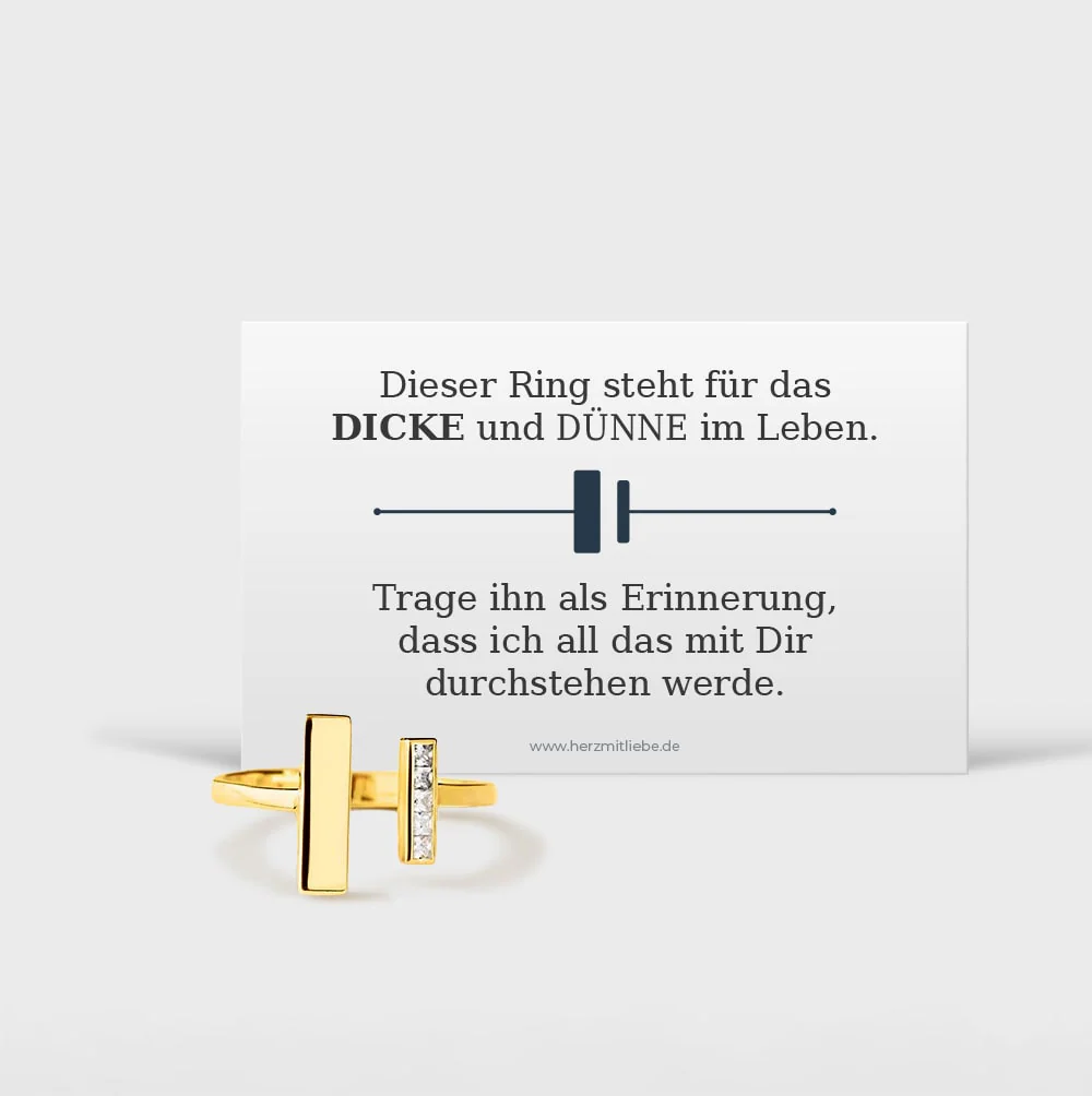 S925 Sterling Silber - "Durch Dick & Dünn" Ring - Image 4