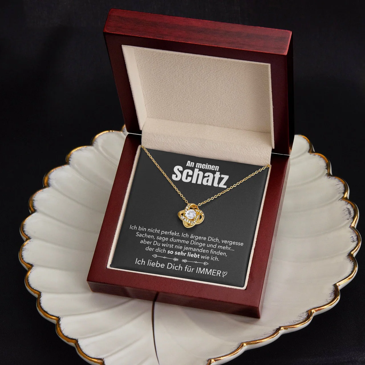 S925 Sterling Silber Halskette - An meinen Schatz - Perfekt (Silver) - Image 5