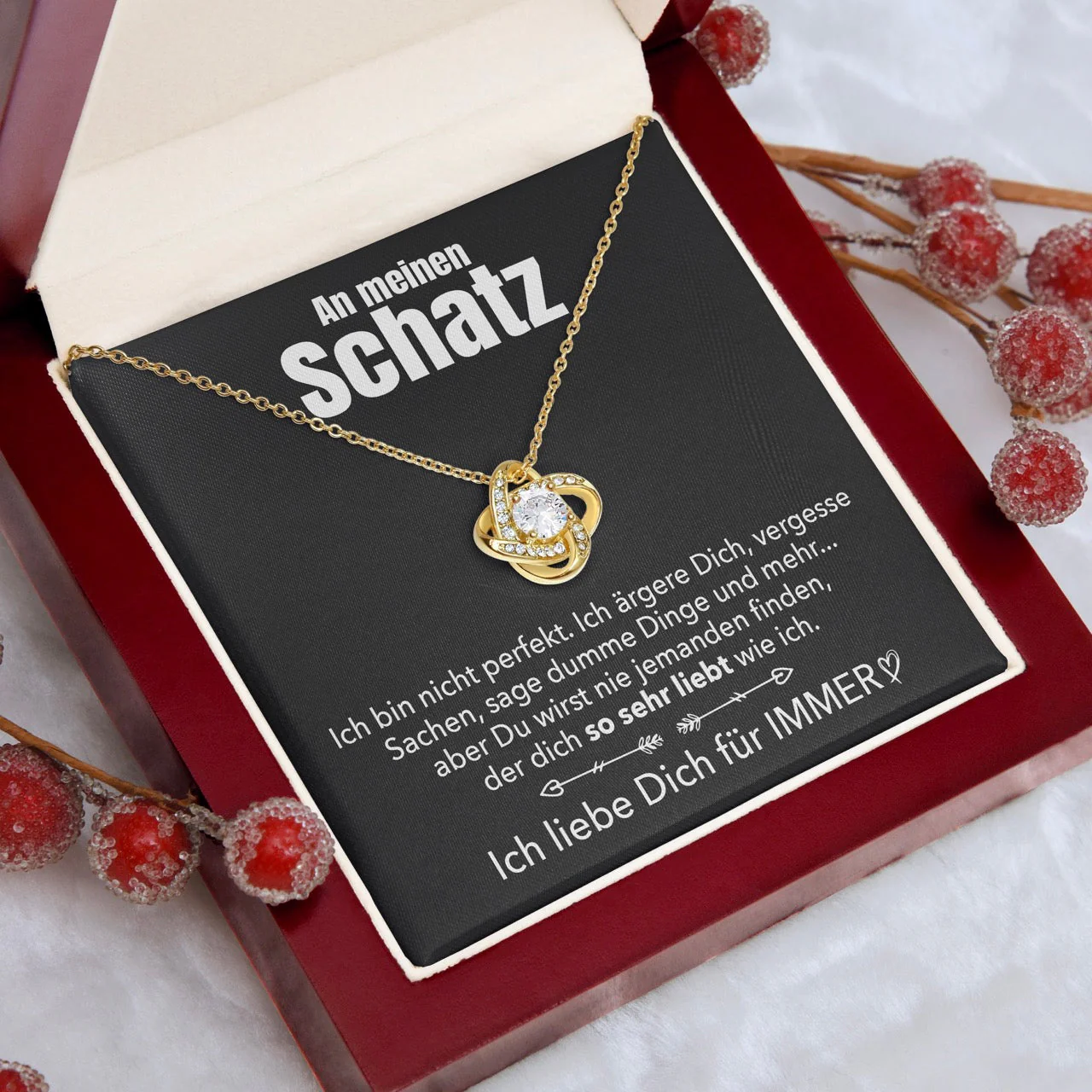 S925 Sterling Silber Halskette - An meinen Schatz - Perfekt (Silver) - Image 7