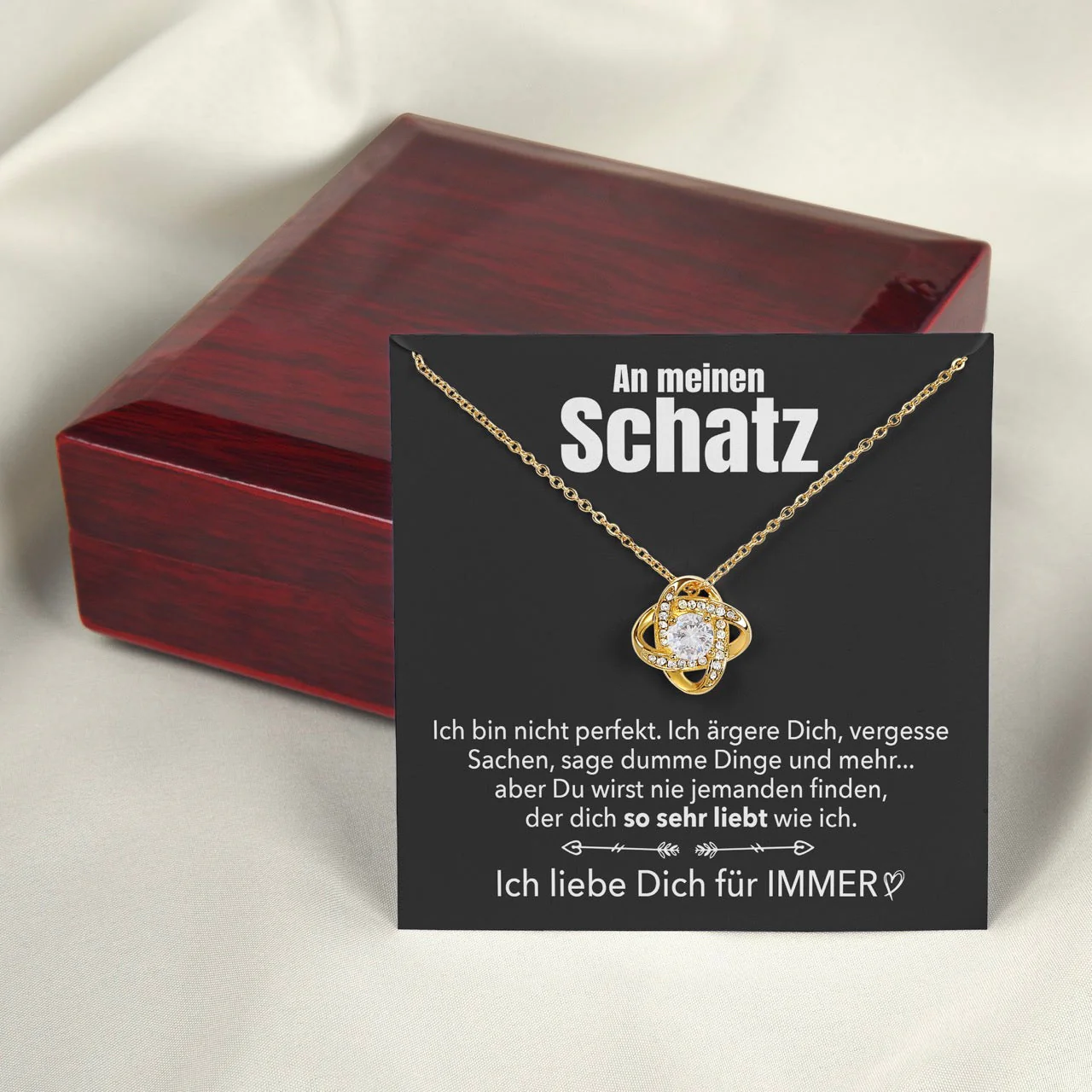 S925 Sterling Silber Halskette - An meinen Schatz - Perfekt (Silver) - Image 8