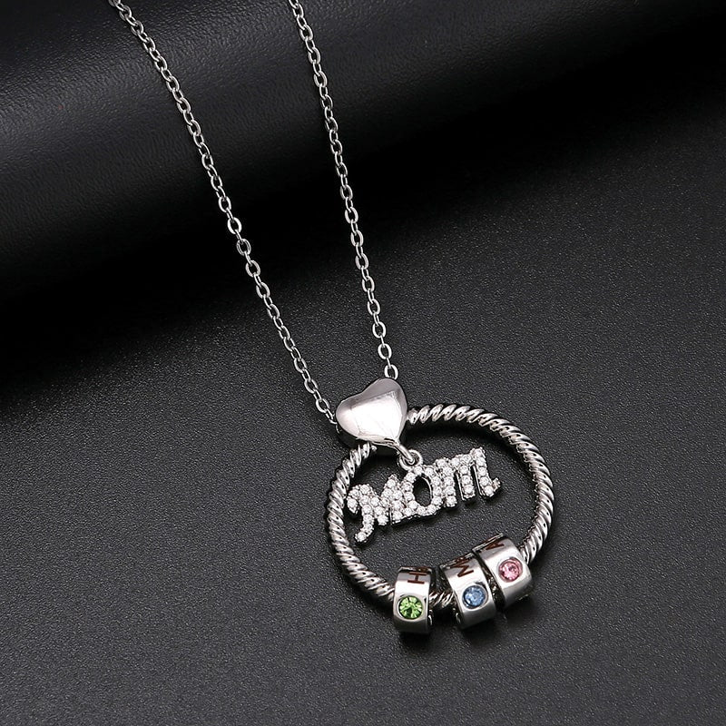 S925 Sterling Silber - Mama Liebeskette mit Beads - Image 4
