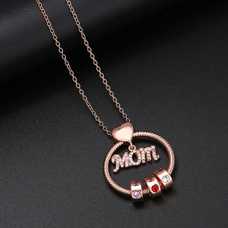 S925 Sterling Silber - Mama Liebeskette mit Beads - Image 6