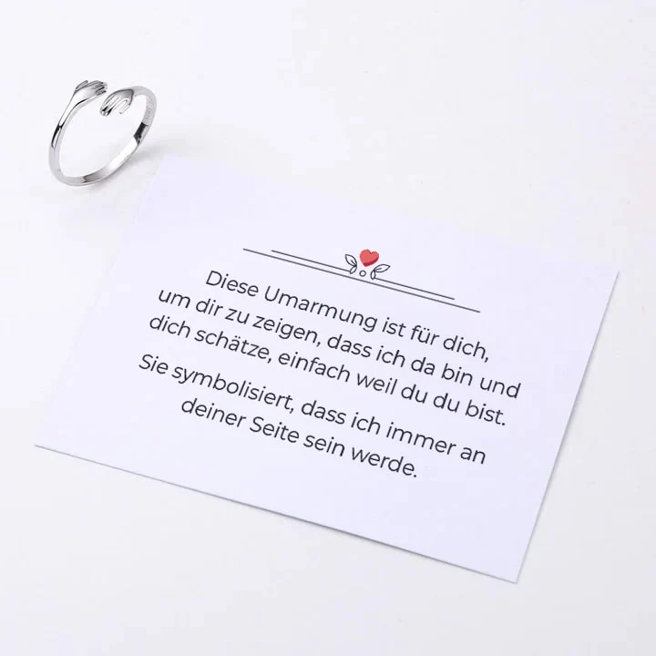 Umarmungsring mit liebevoller Notiz - Image 3