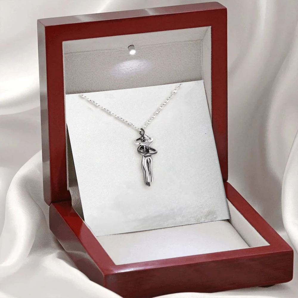 S925 Sterling Silber - Umarmungs-Halskette - Image 3