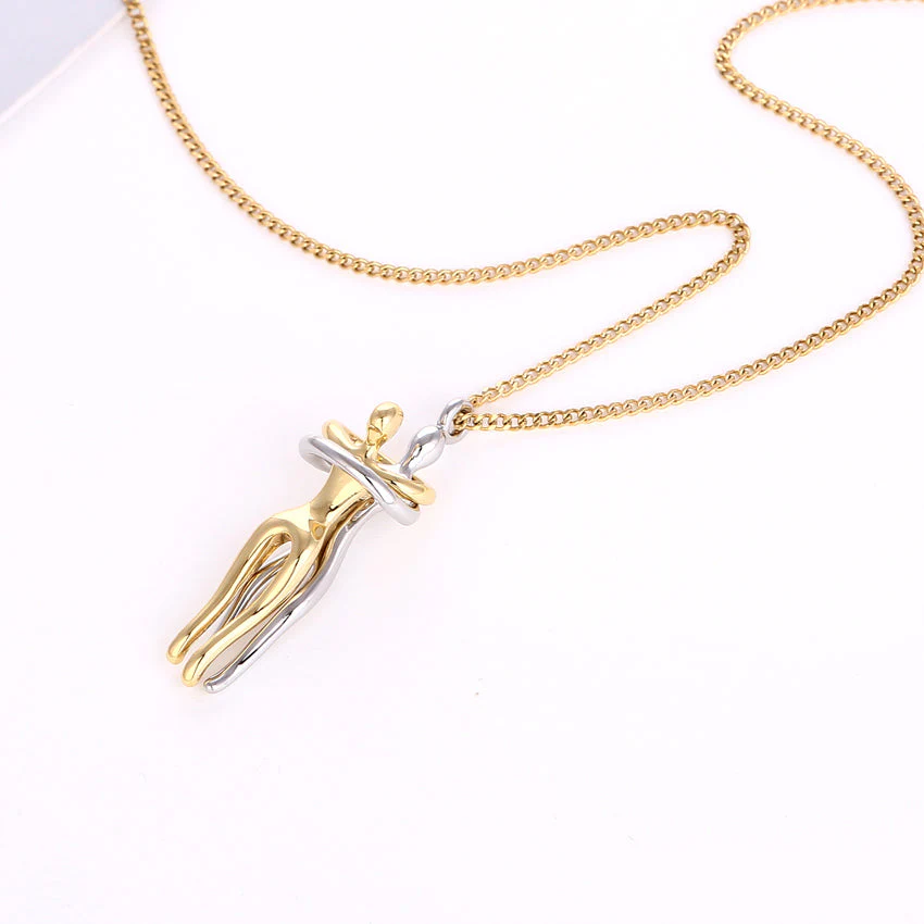 S925 Sterling Silber - Umarmungs-Halskette - Image 5