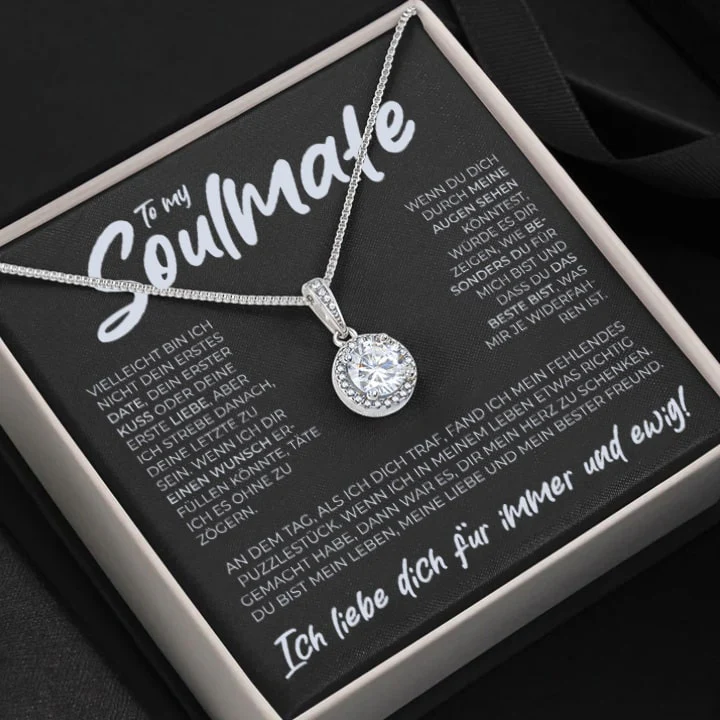 "To My Soulmate" - Funkelnder Anhänger und Geschenkbox-Set - Image 5