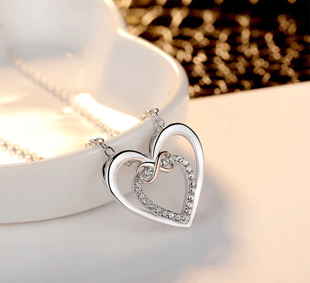 S925 Sterling Silber Herz Halskette - An meine Enkelin - Image 2