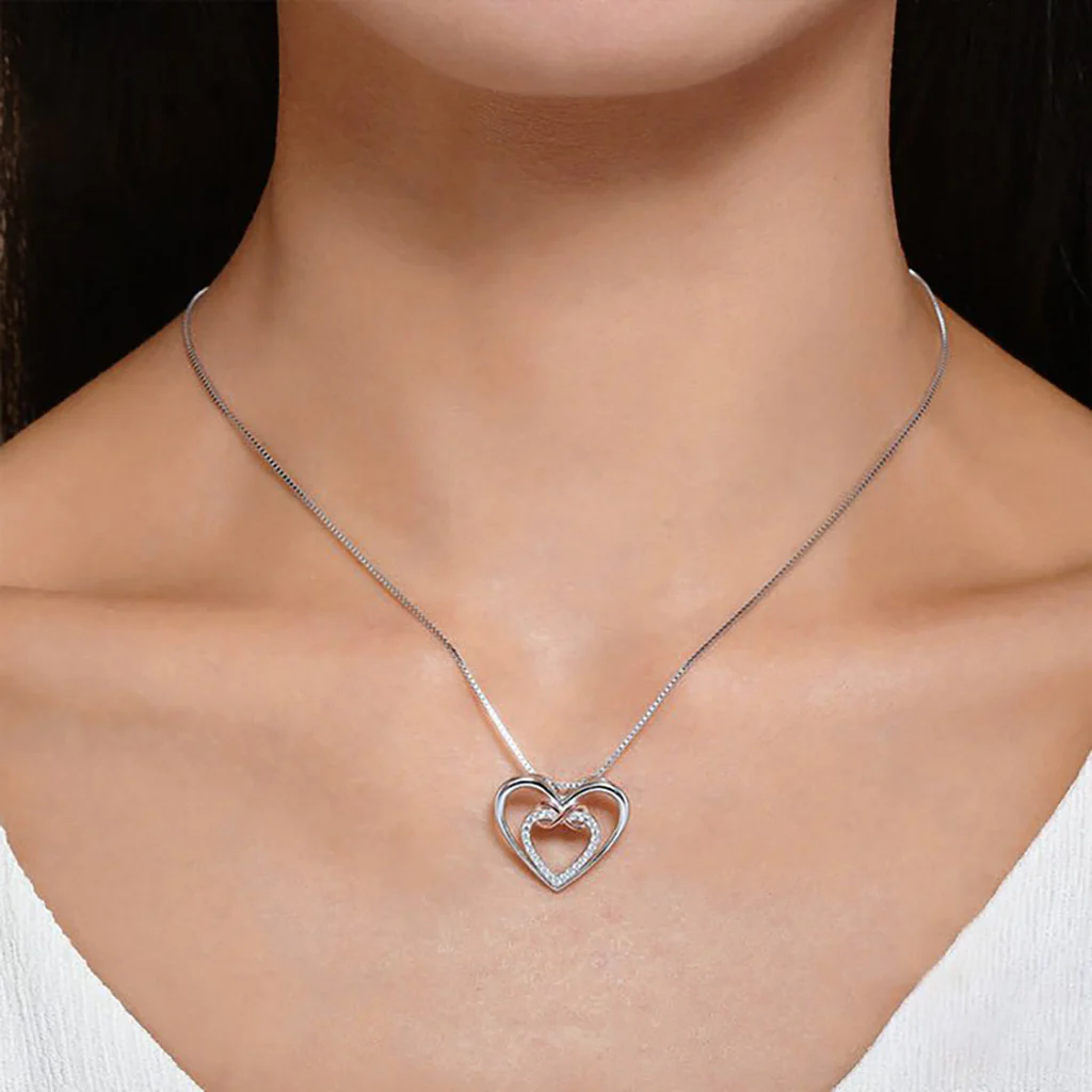 S925 Sterling Silber Herz Halskette - An meine Enkelin - Image 5