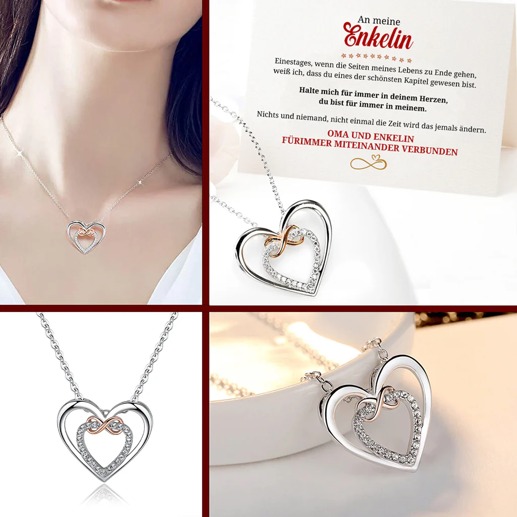 S925 Sterling Silber Herz Halskette - An meine Enkelin - Image 6