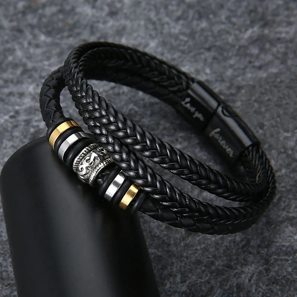 An meinen Sohn - Ich liebe dich - Herren Lederarmband - Image 7