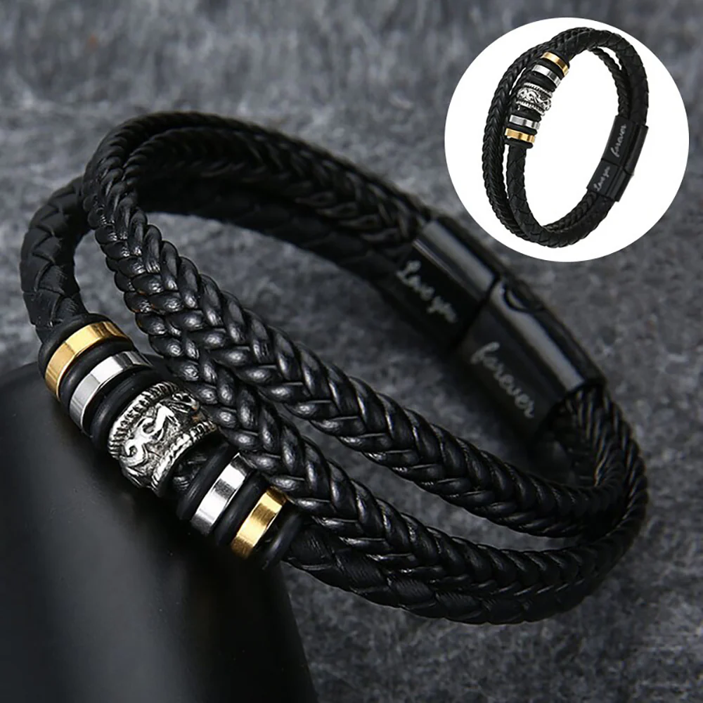 An meinen Sohn - Ich liebe dich - Herren Lederarmband - Image 9