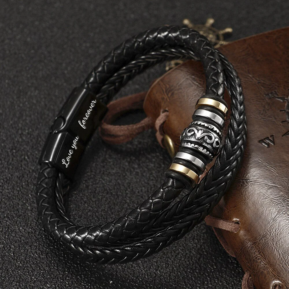 An meinen Enkel - Ich liebe dich - Herren Lederarmband - Image 11