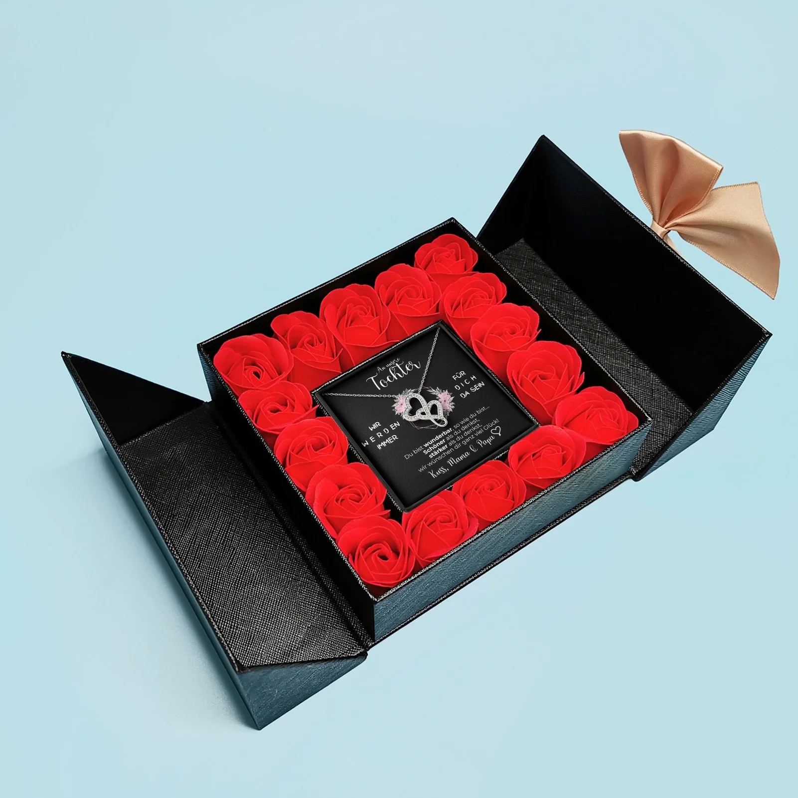 Aufklappbare Rosenbox - An meine Tochter von Mama & Papa - Image 11
