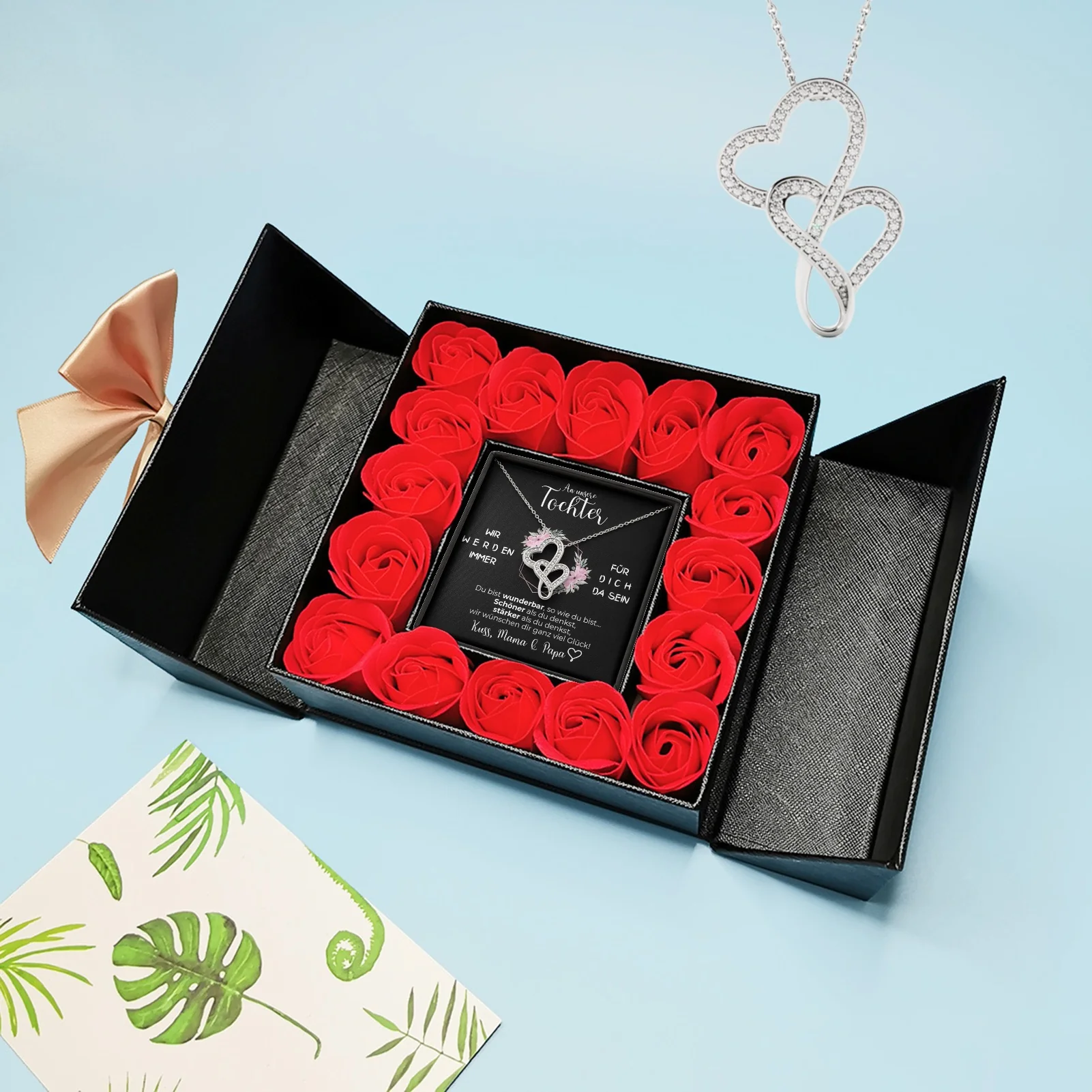 Aufklappbare Rosenbox - An meine Tochter von Mama & Papa - Image 15