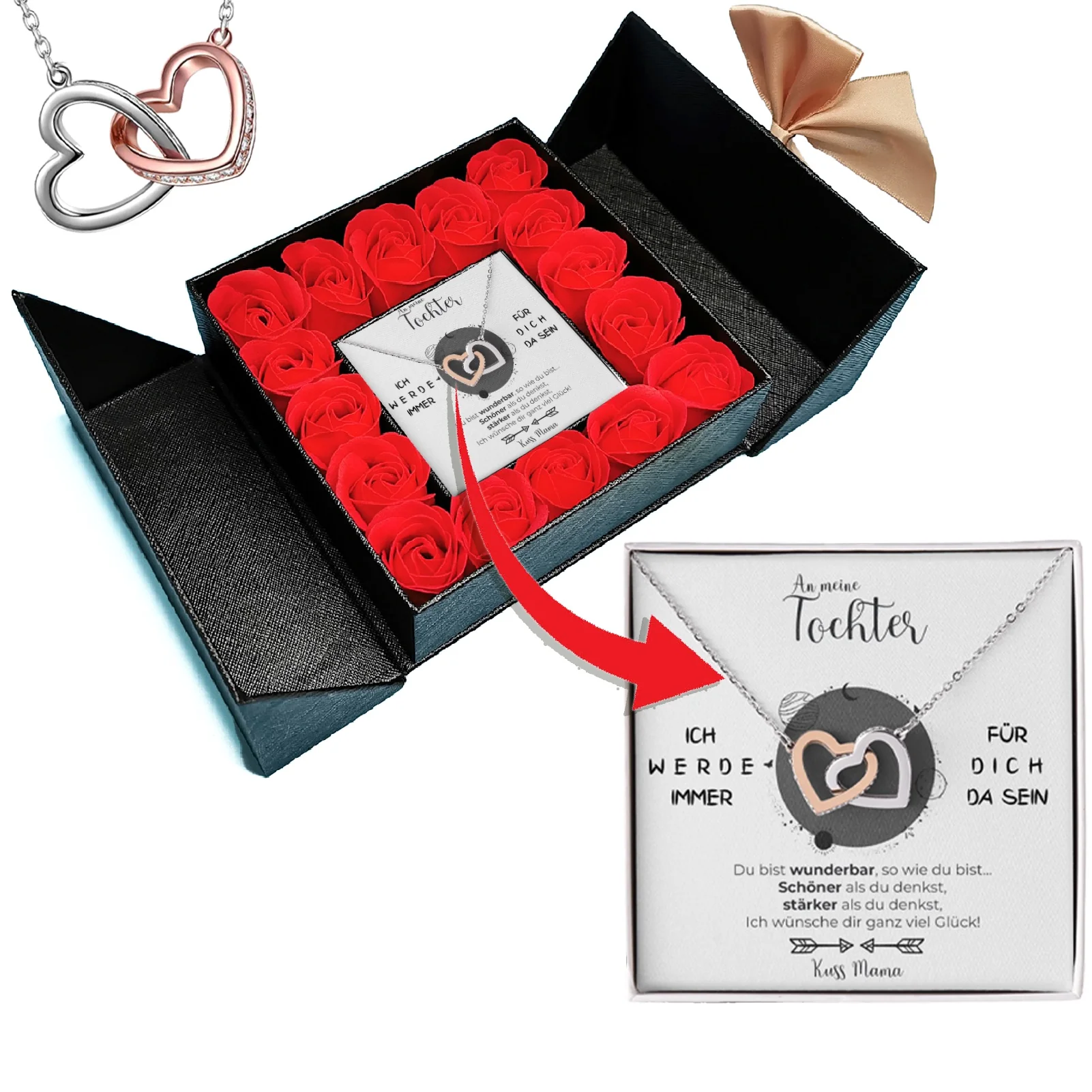 Aufklappbare Rosenbox - An unsere Tochter von Mama & Papa - Image 8