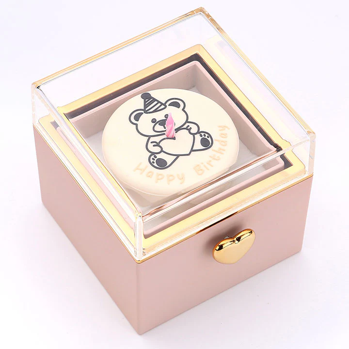 Kuchen Überraschung-Box mit 14k Herz-Herzkette & Notiz - Image 10