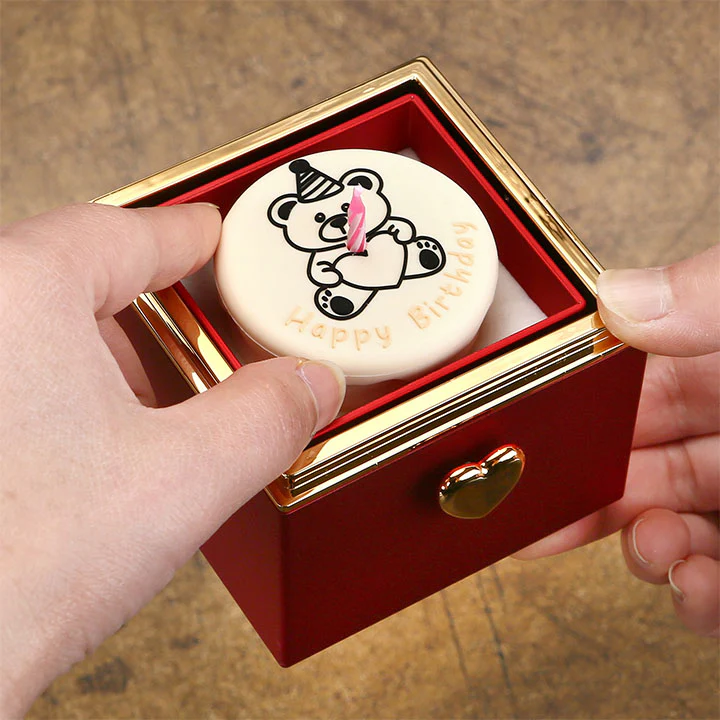 Kuchen Überraschung-Box mit 14k Herz-Herzkette & Notiz - Image 14