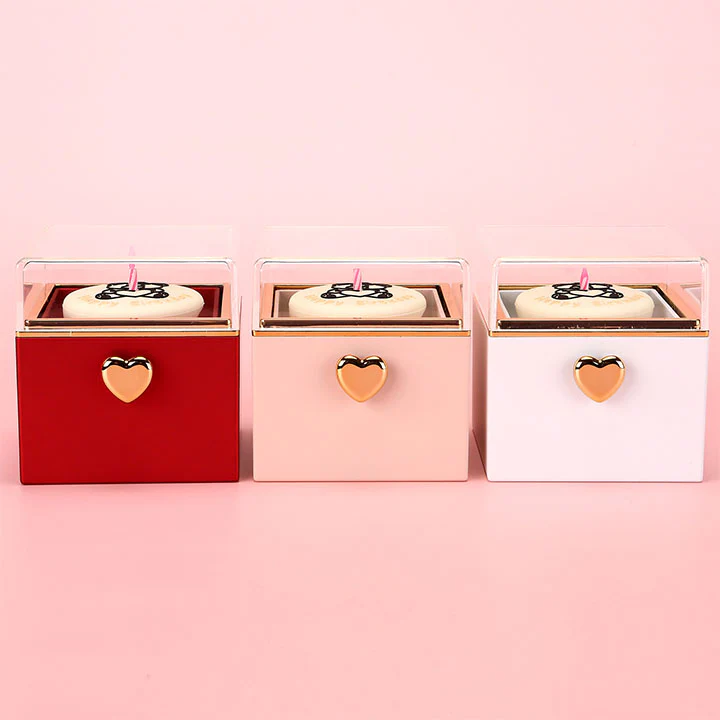 Kuchen Überraschung-Box mit 18k Doppel-Herzkette mit Gravur - Image 11