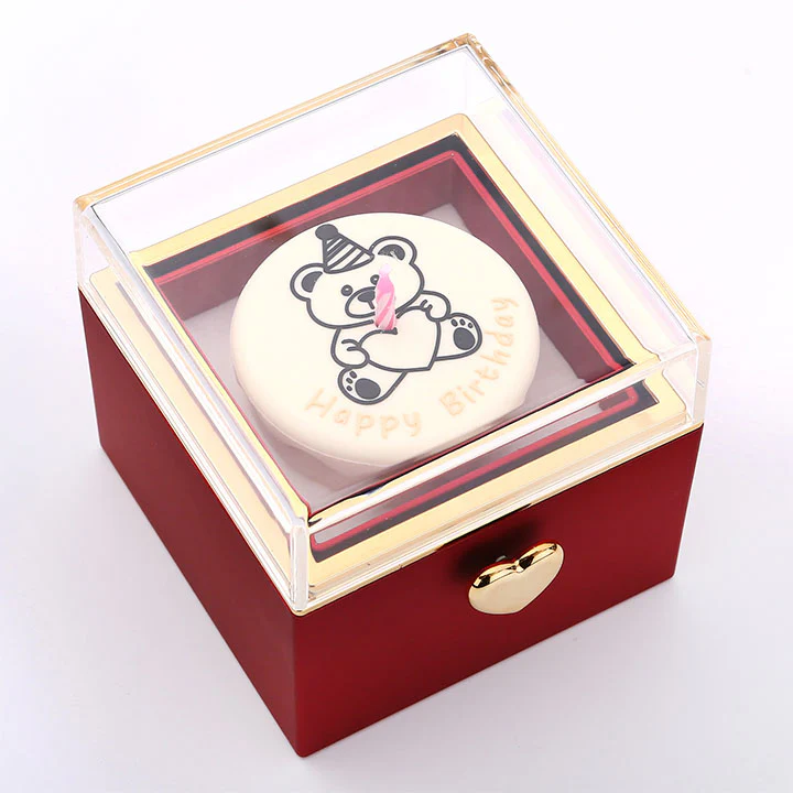 Kuchen Überraschung-Box mit 18k Doppel-Herzkette mit Gravur - Image 15