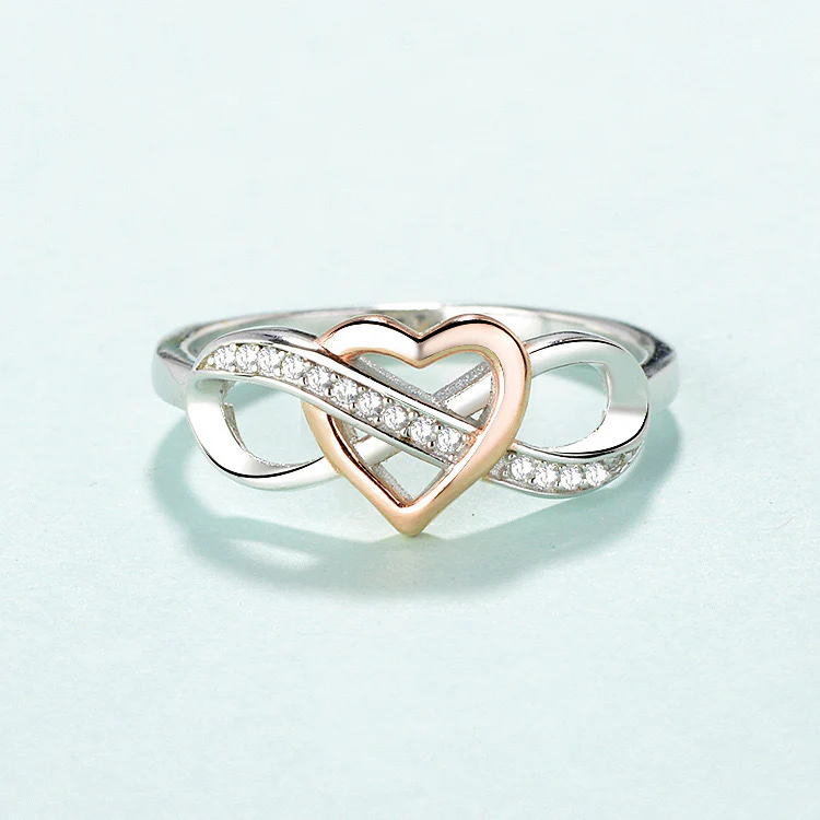 Unendlichkeit Ring - 925 Sterling Silber - Image 3