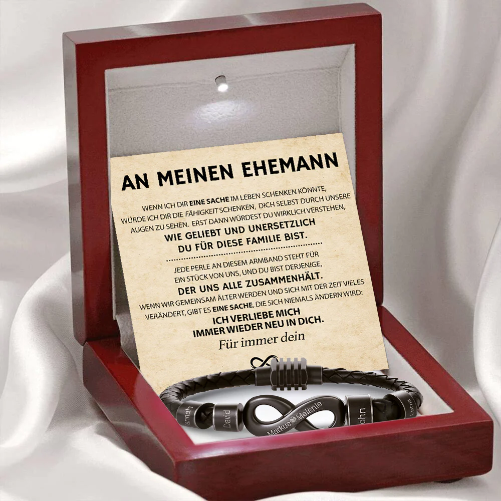 Unendlichkeits Namen Armband - Für den Mann der uns zusammenhält - Image 4