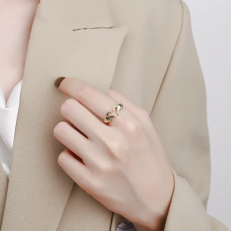 Verstellbarer "Herzfinger" Ring - Image 2